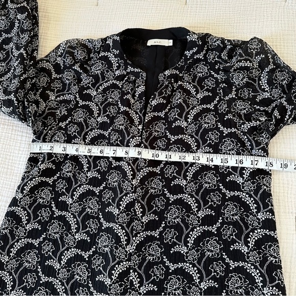 A.L.C. Cotton Silk Balloon Sleeve Blouse Size 2 - Picture 8 of 10